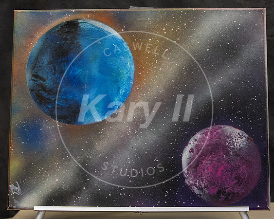 Spray Paint Art In Studio Canvas 16x20