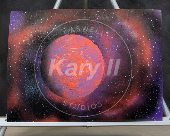 Spray Paint Art In Studio unframed print 11x14