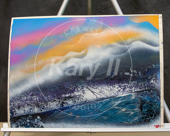 Spray Paint Art In Studio unframed print 11x14
