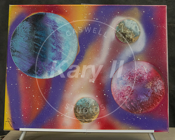 Spray Paint Art In Studio Canvas 16x20