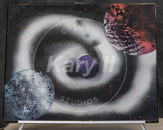 Spray Paint Art In Studio Canvas 16x20