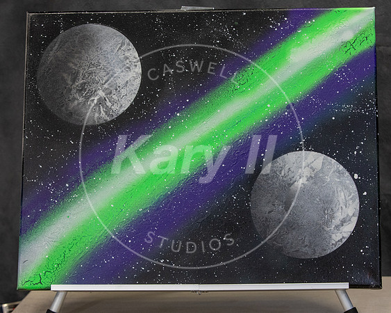 Spray Paint Art In Studio Canvas 16x20