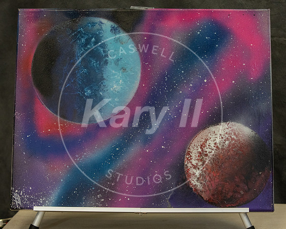 Spray Paint Art In Studio Canvas 16x20
